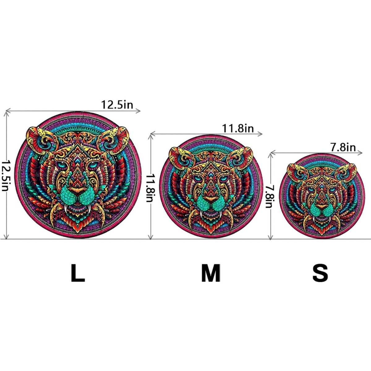 SACRED TIGER Wooden Jigsaw Puzzle - KAAYEE Puzzle