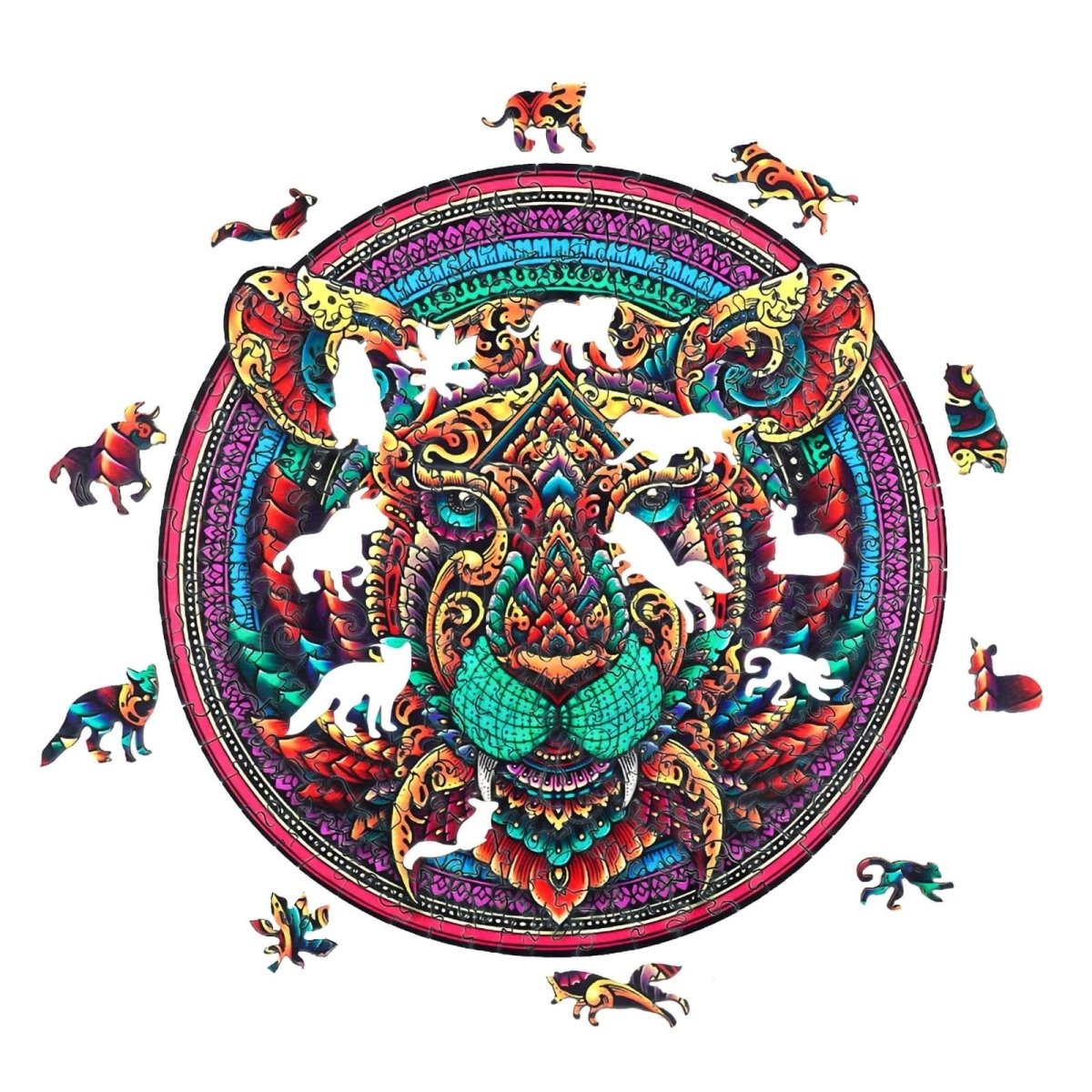 SACRED TIGER Wooden Jigsaw Puzzle - KAAYEE Puzzle