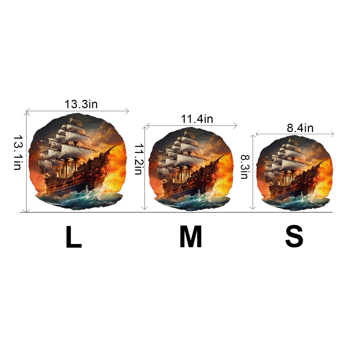 Sailboat at Sunset Wooden Jigsaw Puzzle - KAAYEE Puzzle