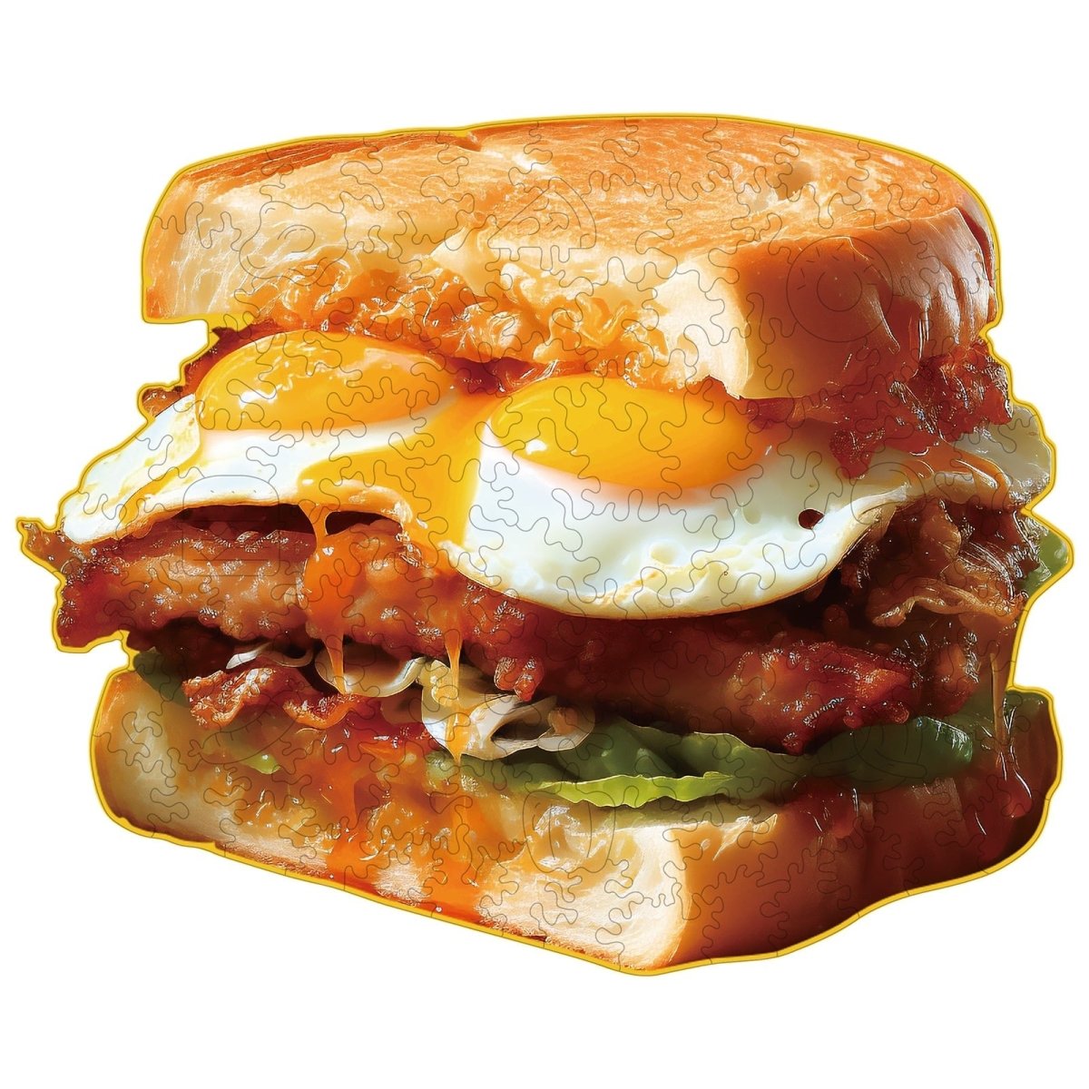 Sandwich Wooden Jigsaw Puzzle - KAAYEE Puzzle