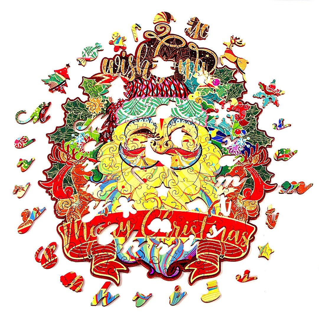 SANTA CLAUS Wooden Jigsaw Puzzle - KAAYEE Puzzle