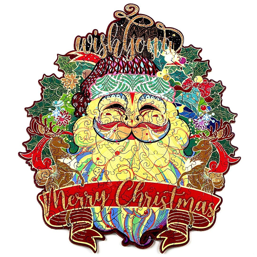 SANTA CLAUS Wooden Jigsaw Puzzle - KAAYEE Puzzle