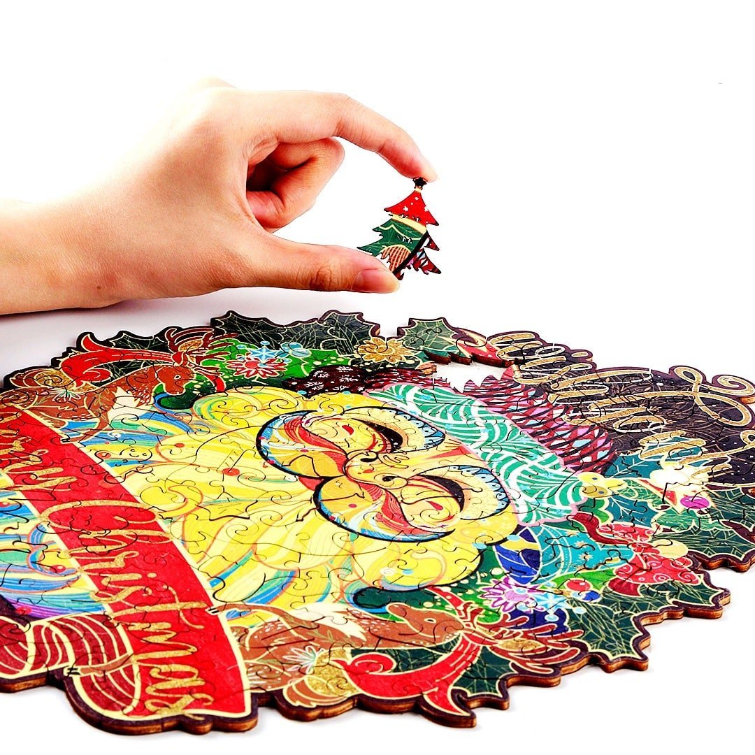 SANTA CLAUS Wooden Jigsaw Puzzle - KAAYEE Puzzle