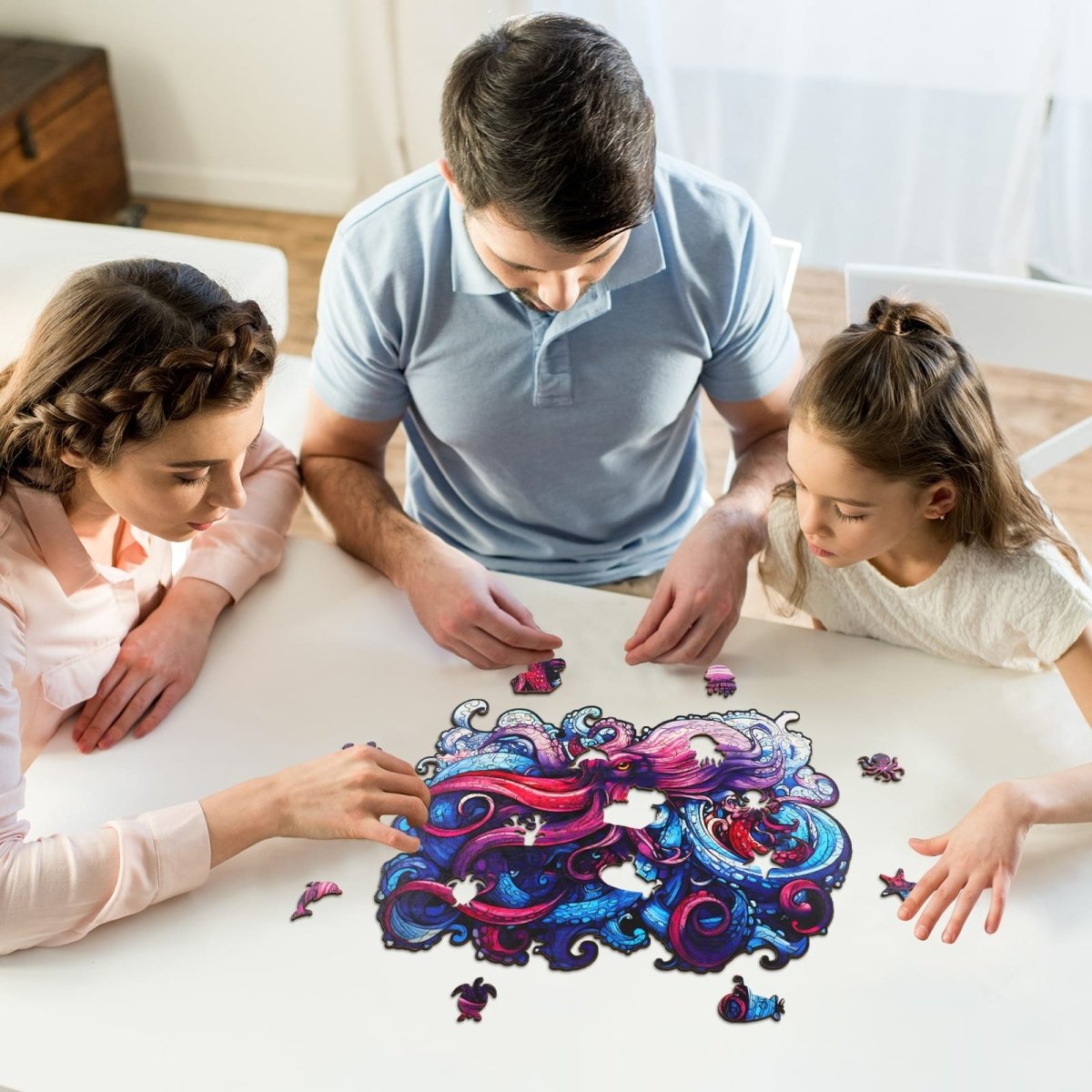 Sea Octopus Wooden Jigsaw Puzzle - KAAYEE Puzzle