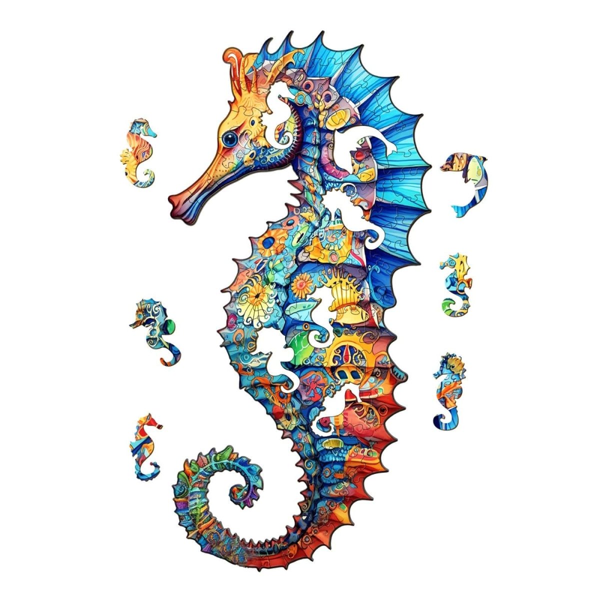 Seahorse Wooden Jigsaw Puzzle - KAAYEE Puzzle