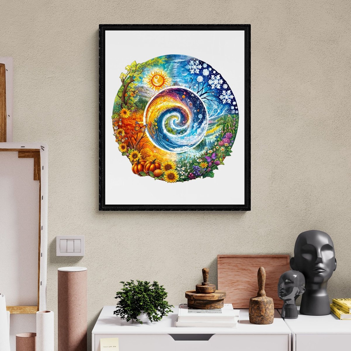 Seasons of Life Wooden Jigsaw Puzzle - KAAYEE Puzzle