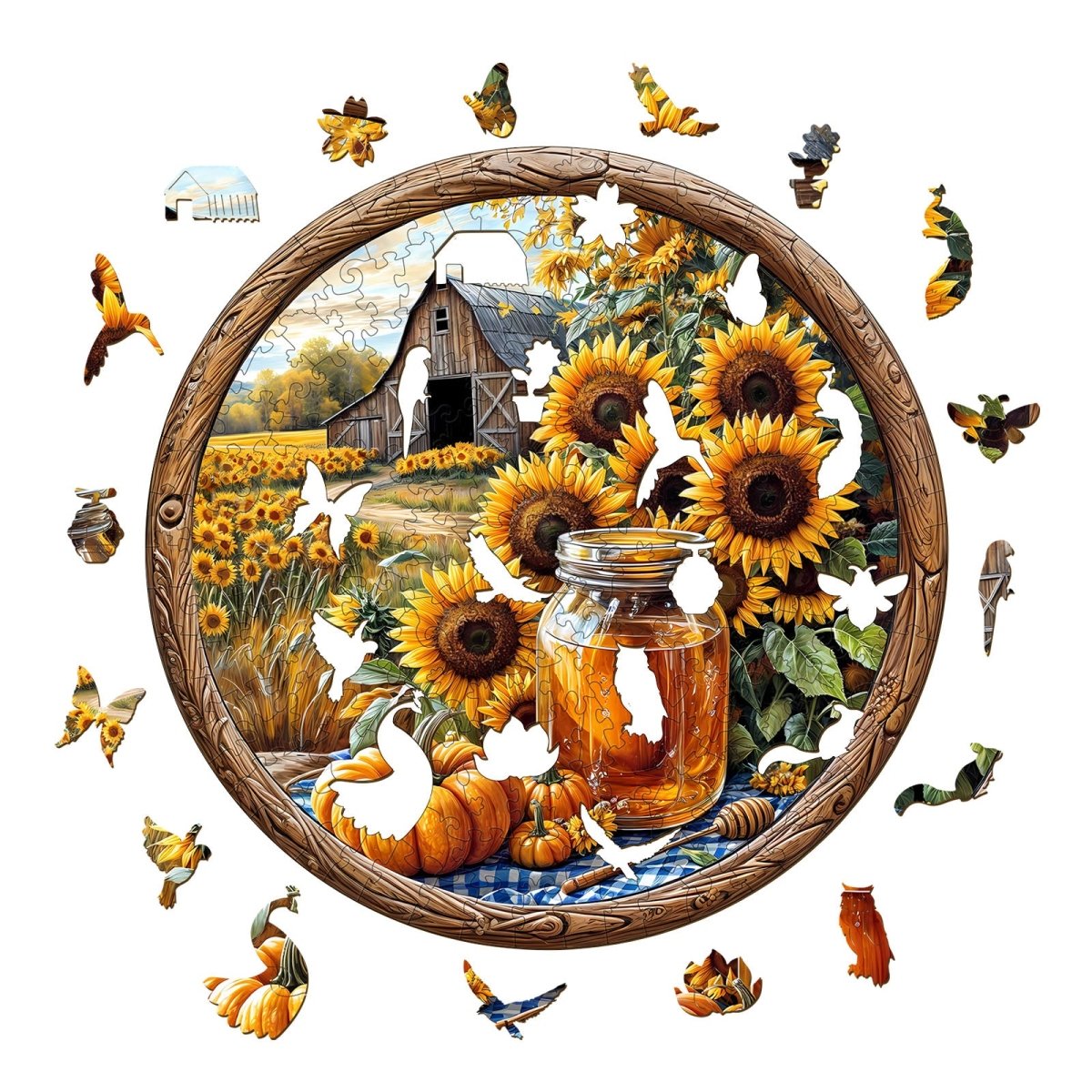 seek and find bees Wooden Jigsaw Puzzle - KAAYEE Puzzle