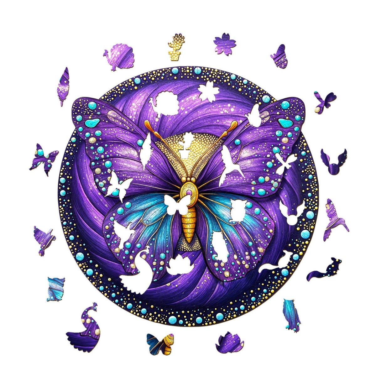 Seek and Find Butterflies Wooden Jigsaw Puzzle - KAAYEE Puzzle