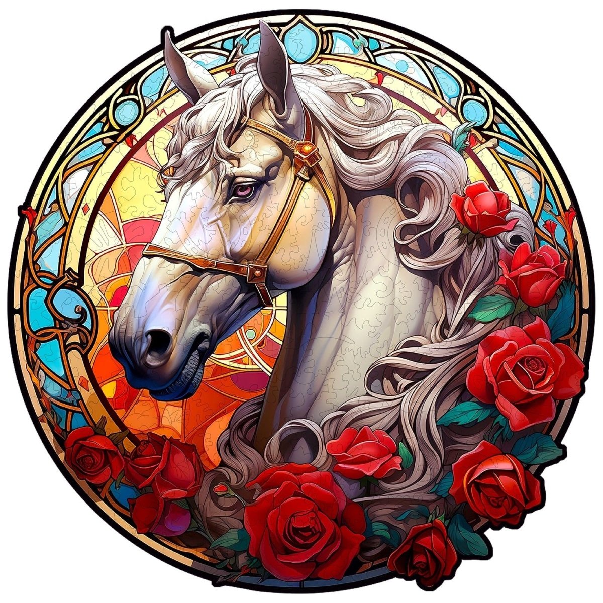 Shiny Horse Wooden Jigsaw Puzzle - KAAYEE Puzzle