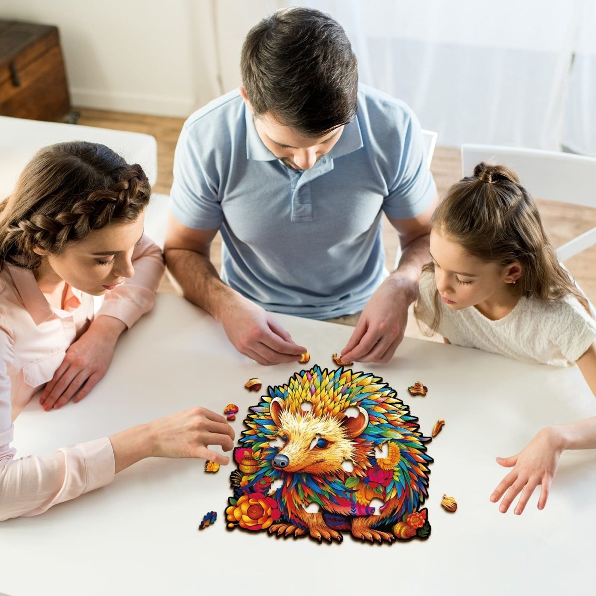 Smart Hedgehog Wooden Jigsaw Puzzle - KAAYEE Puzzle