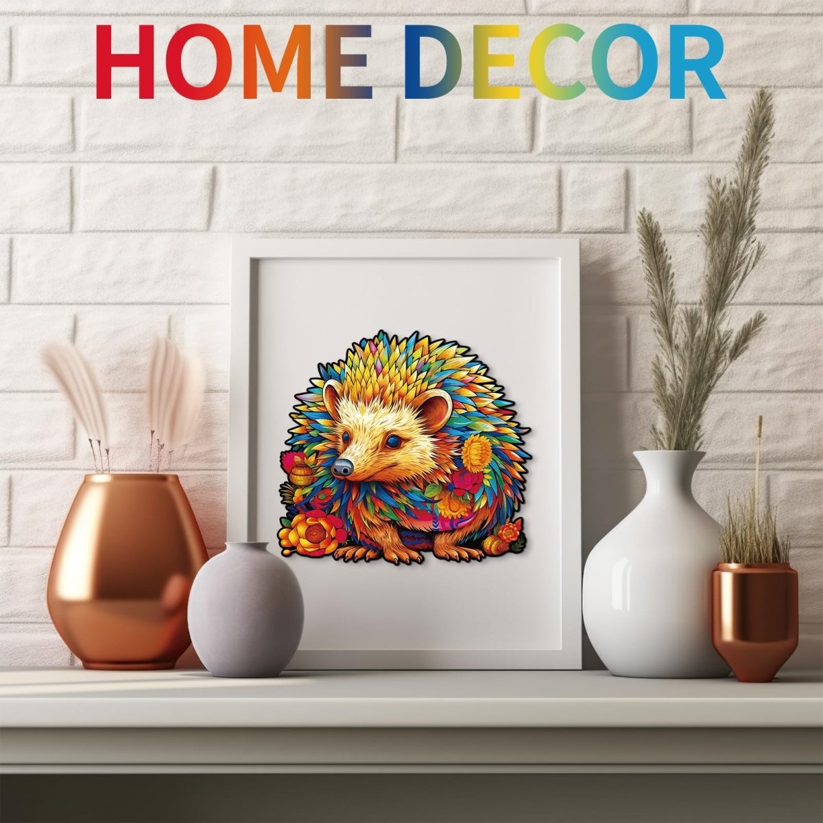 Smart Hedgehog Wooden Jigsaw Puzzle - KAAYEE Puzzle