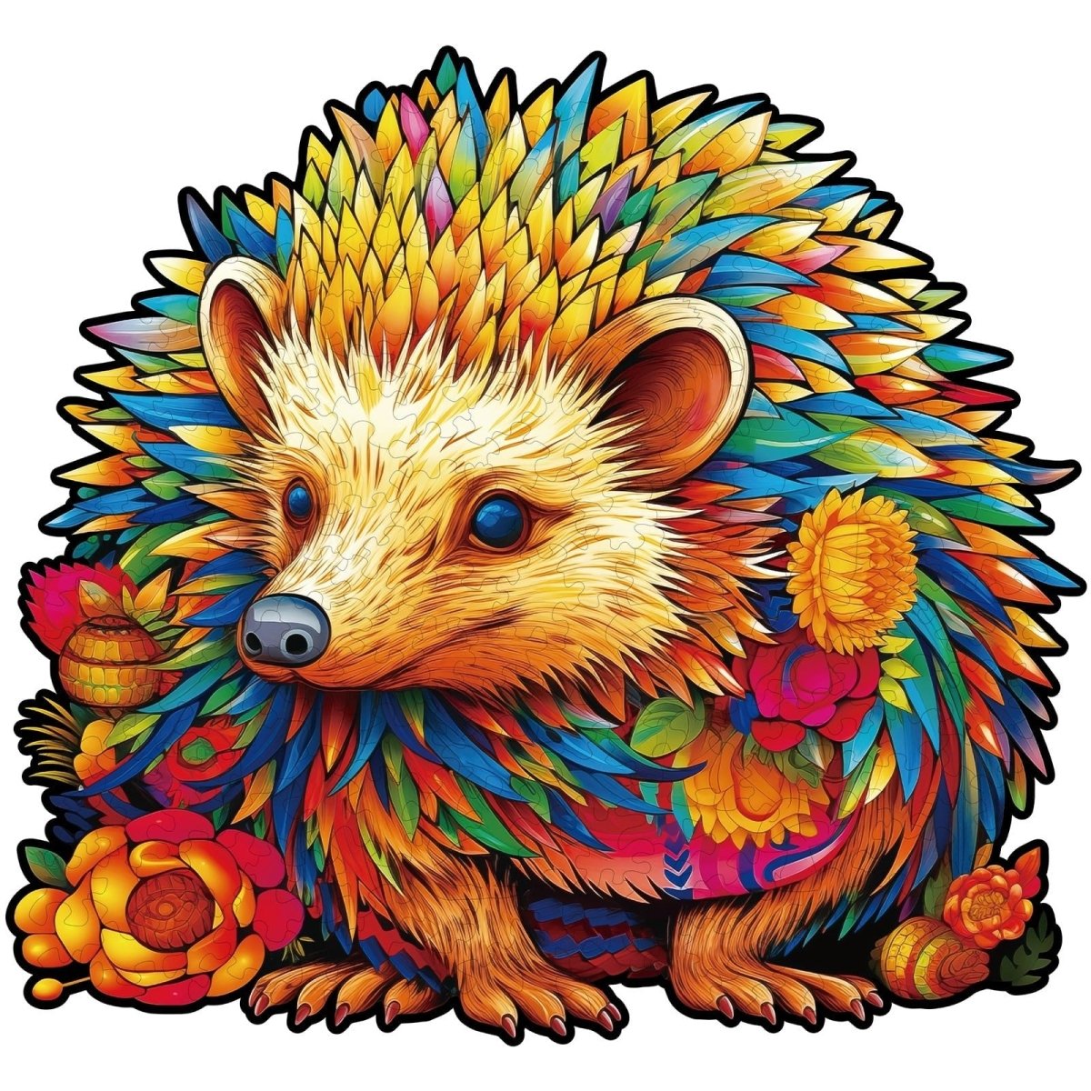 Smart Hedgehog Wooden Jigsaw Puzzle - KAAYEE Puzzle
