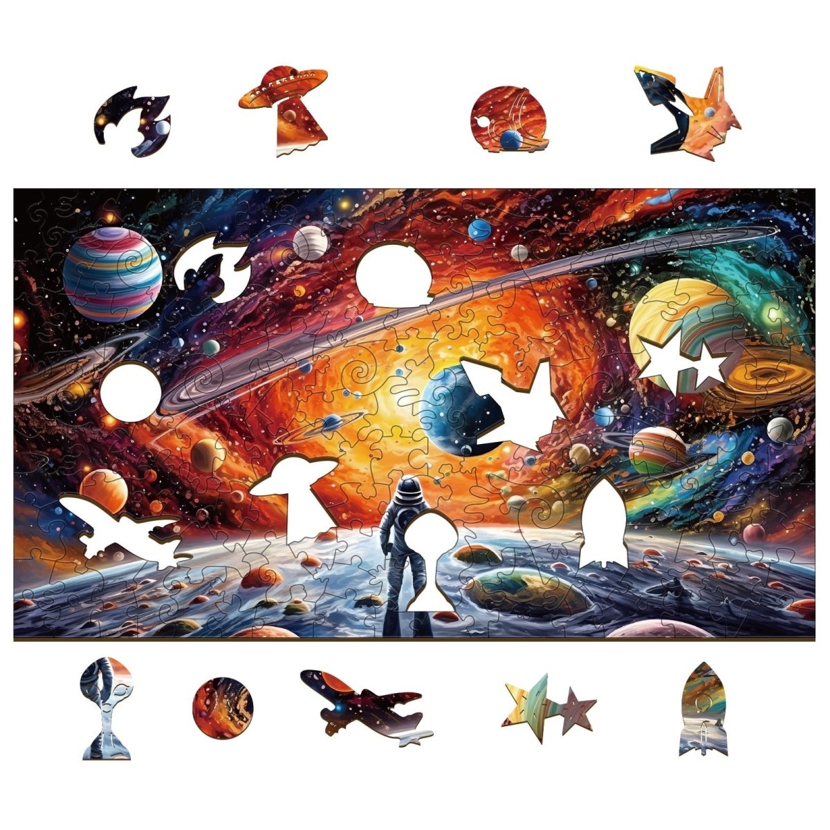 Solar System Wooden Jigsaw Puzzle - KAAYEE Puzzle