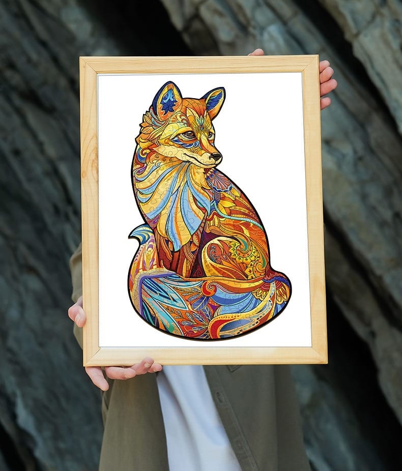 SOULFUL FOX Wooden Jigsaw Puzzle - KAAYEE Puzzle