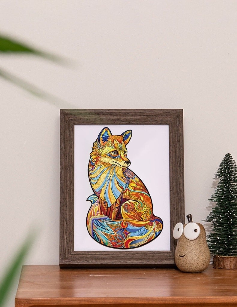 SOULFUL FOX Wooden Jigsaw Puzzle - KAAYEE Puzzle