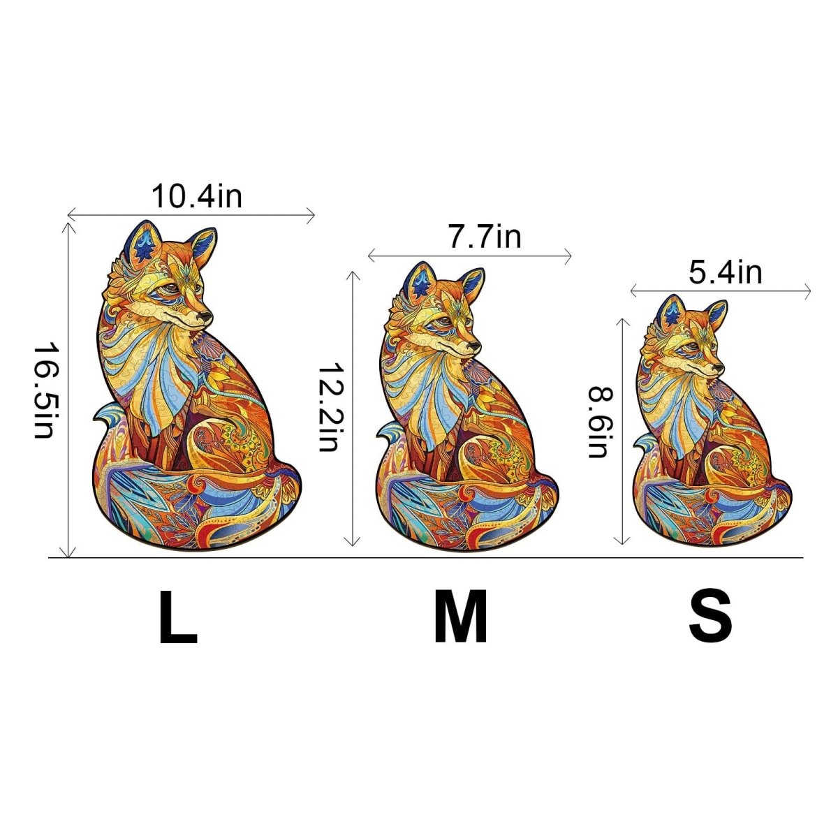 SOULFUL FOX Wooden Jigsaw Puzzle - KAAYEE Puzzle