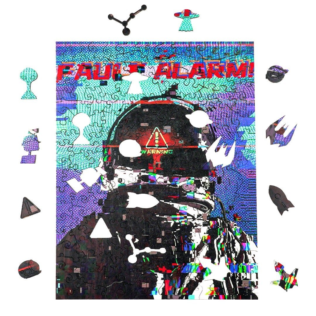 SPACE CRISIS Wooden Jigsaw Puzzle - KAAYEE Puzzle