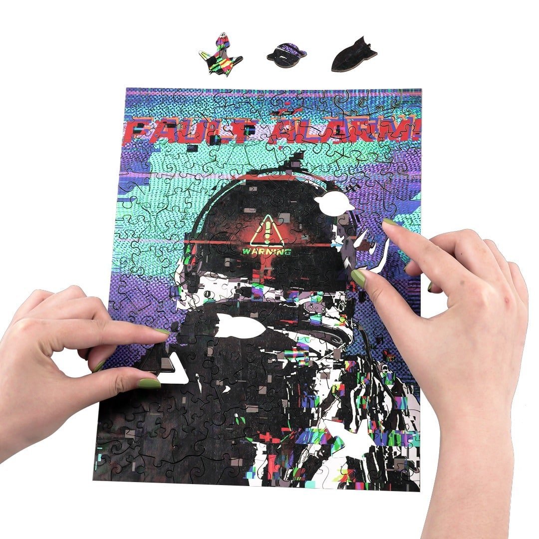 SPACE CRISIS Wooden Jigsaw Puzzle - KAAYEE Puzzle