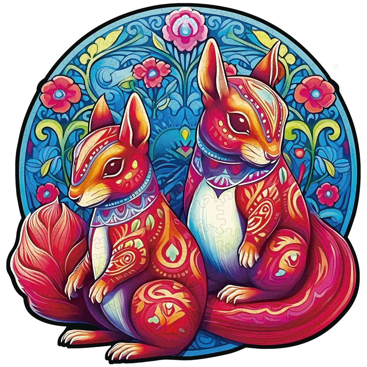 Squirrel Friends Wooden Jigsaw Puzzle - KAAYEE Puzzle