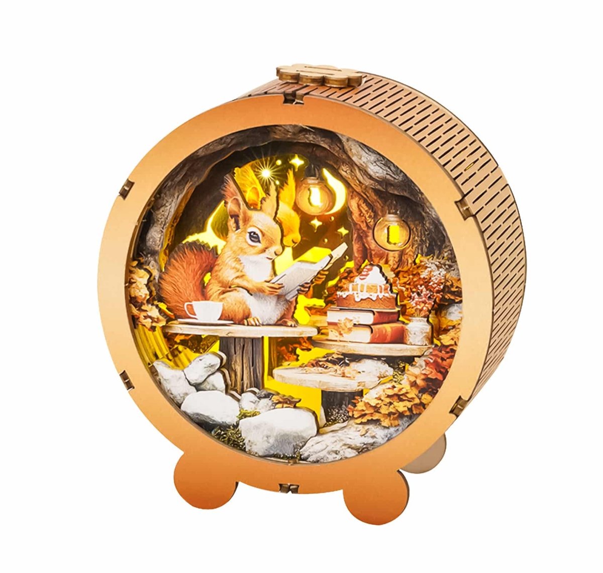 Squirrel's Cozy Corner Night Light - KAAYEE Puzzle