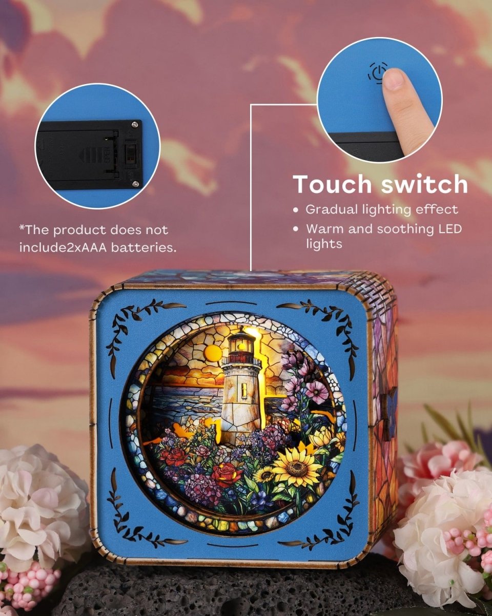 Stained Glass Lighthouse Night Light - KAAYEE Puzzle