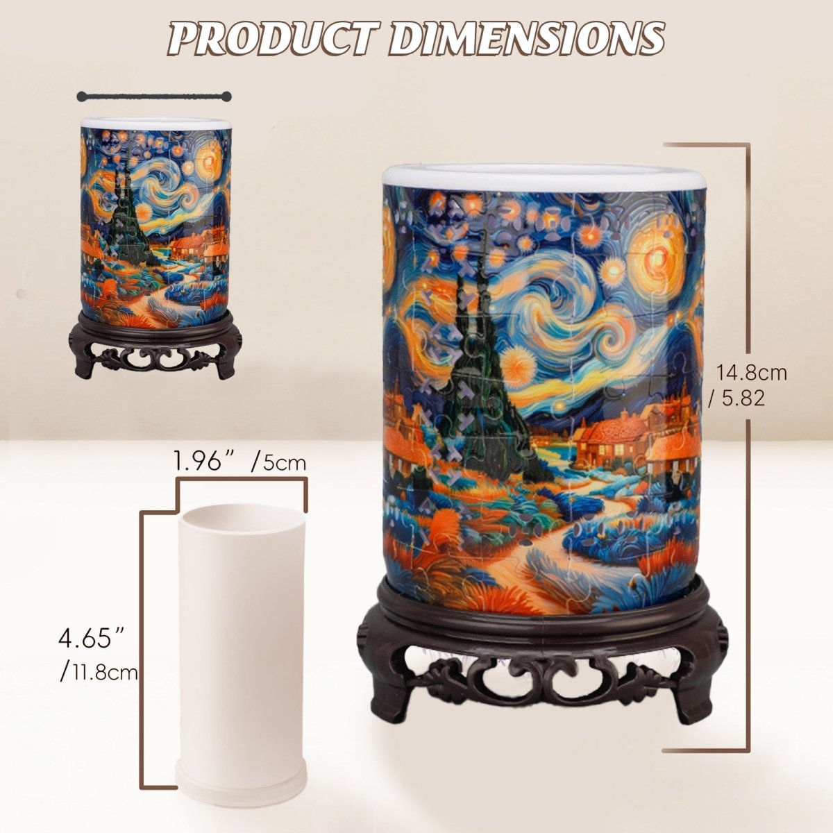 Starry Night 3D Vase Puzzle Kit - KAAYEE Puzzle