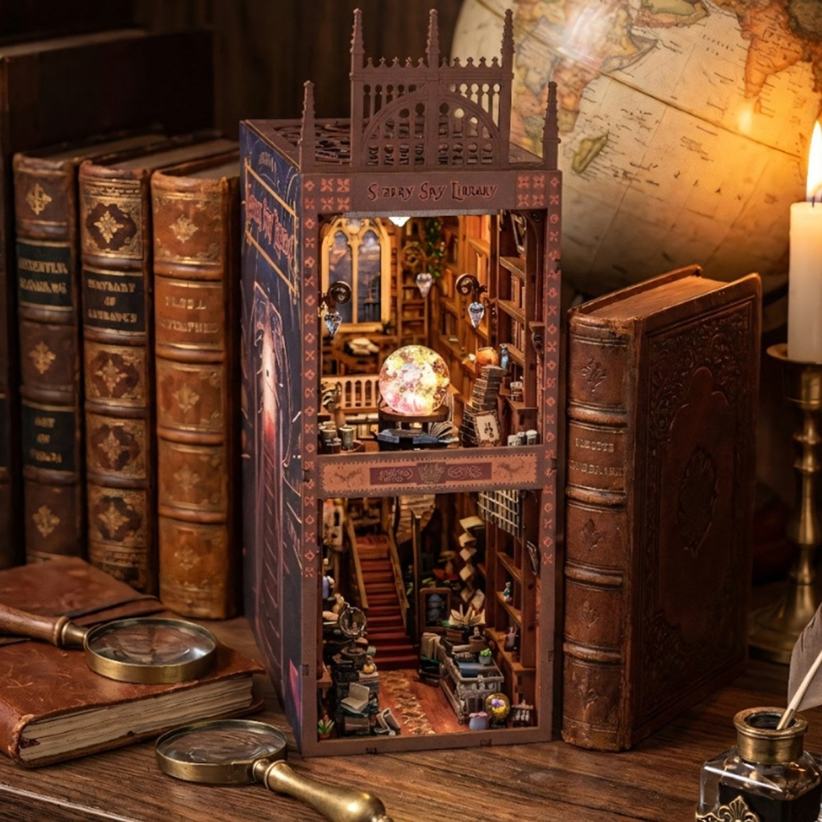 Starry Sky Library Book Nook Kit - KAAYEE Puzzle