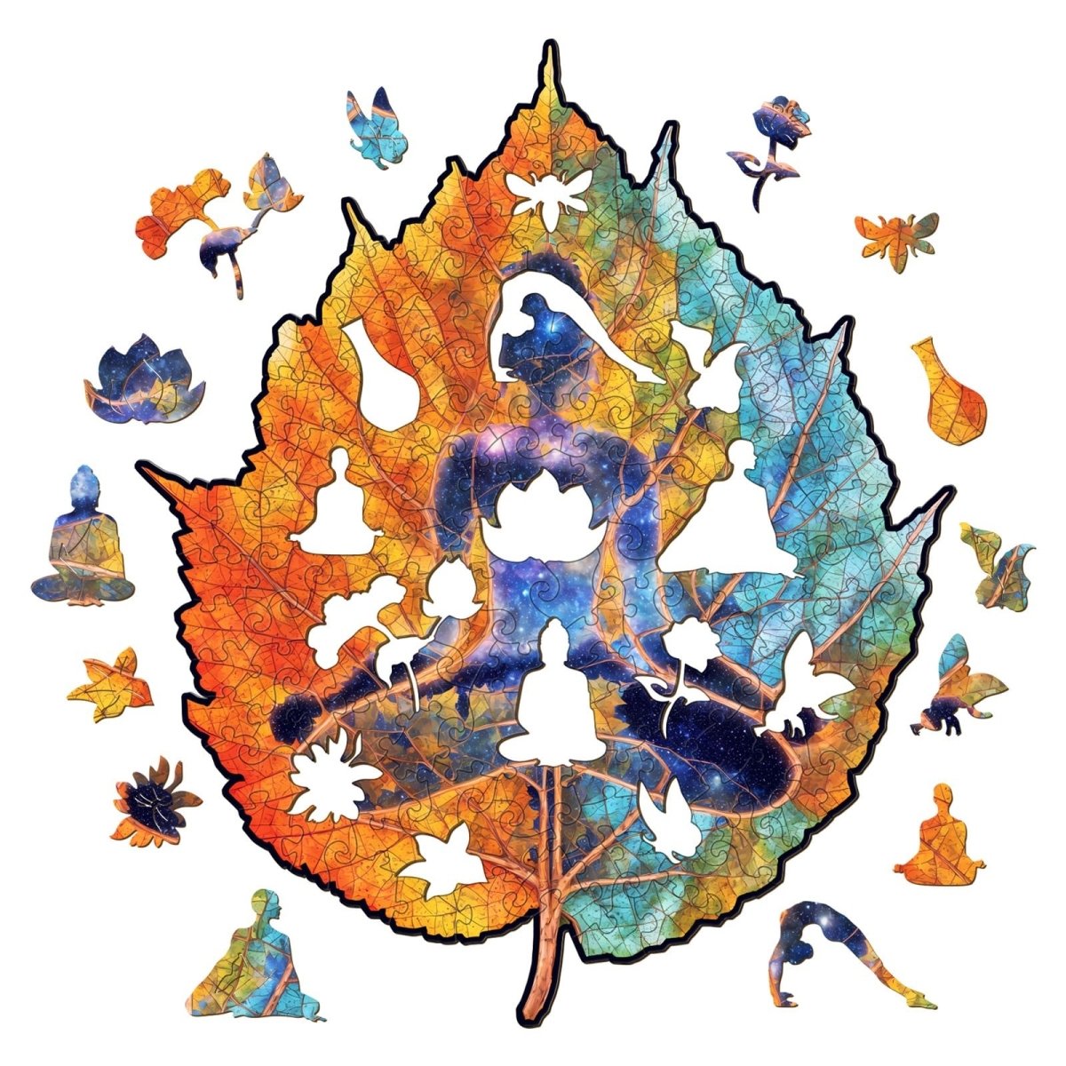 Starry Sky Meditation Wooden Jigsaw Puzzle - KAAYEE Puzzle