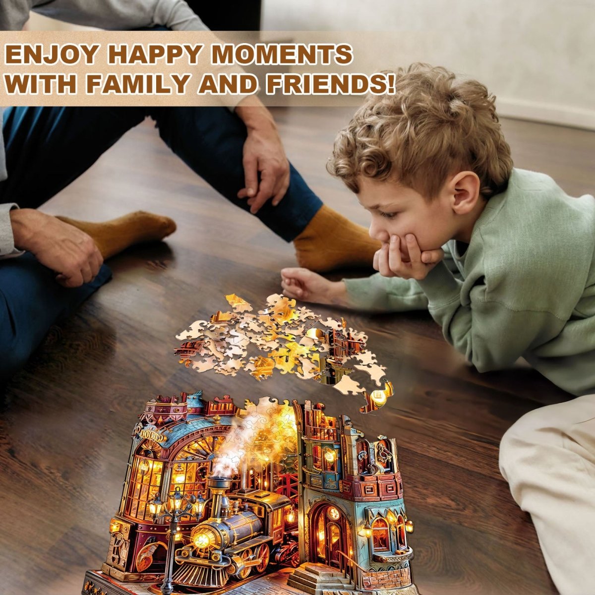 Steam platform Wooden Jigsaw Puzzle - KAAYEE Puzzle