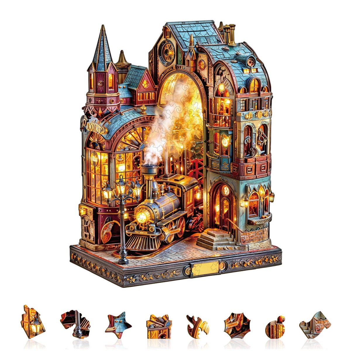 Steam platform Wooden Jigsaw Puzzle - KAAYEE Puzzle