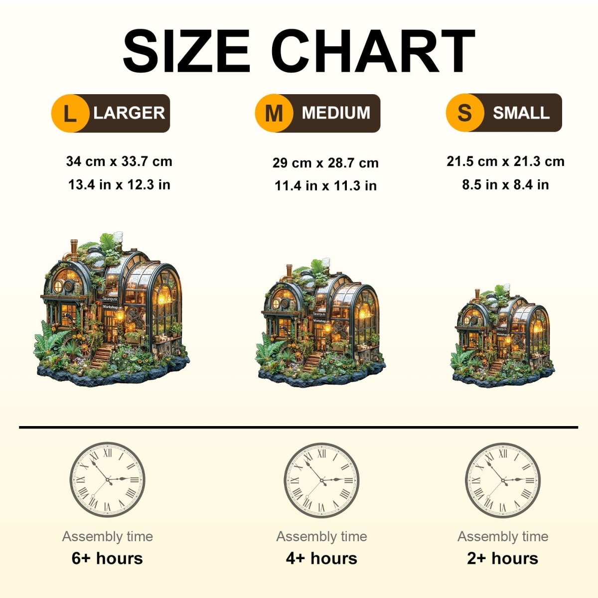 Steampunk greenhouse Wooden Jigsaw Puzzle - KAAYEE Puzzle