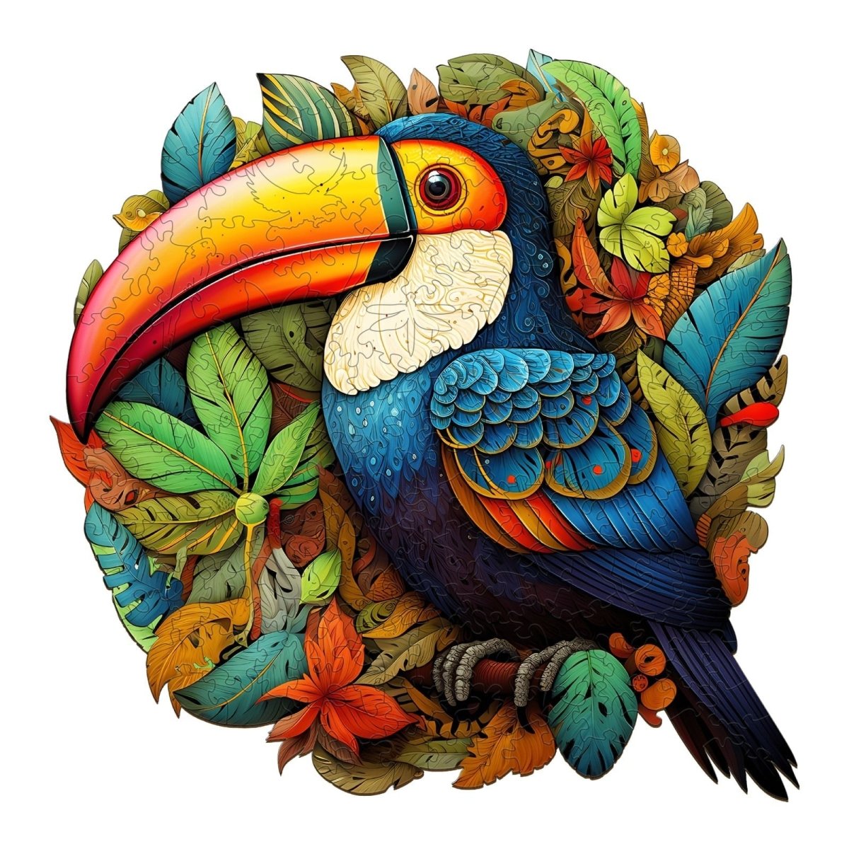 striking toucans Wooden Jigsaw Puzzle - KAAYEE Puzzle