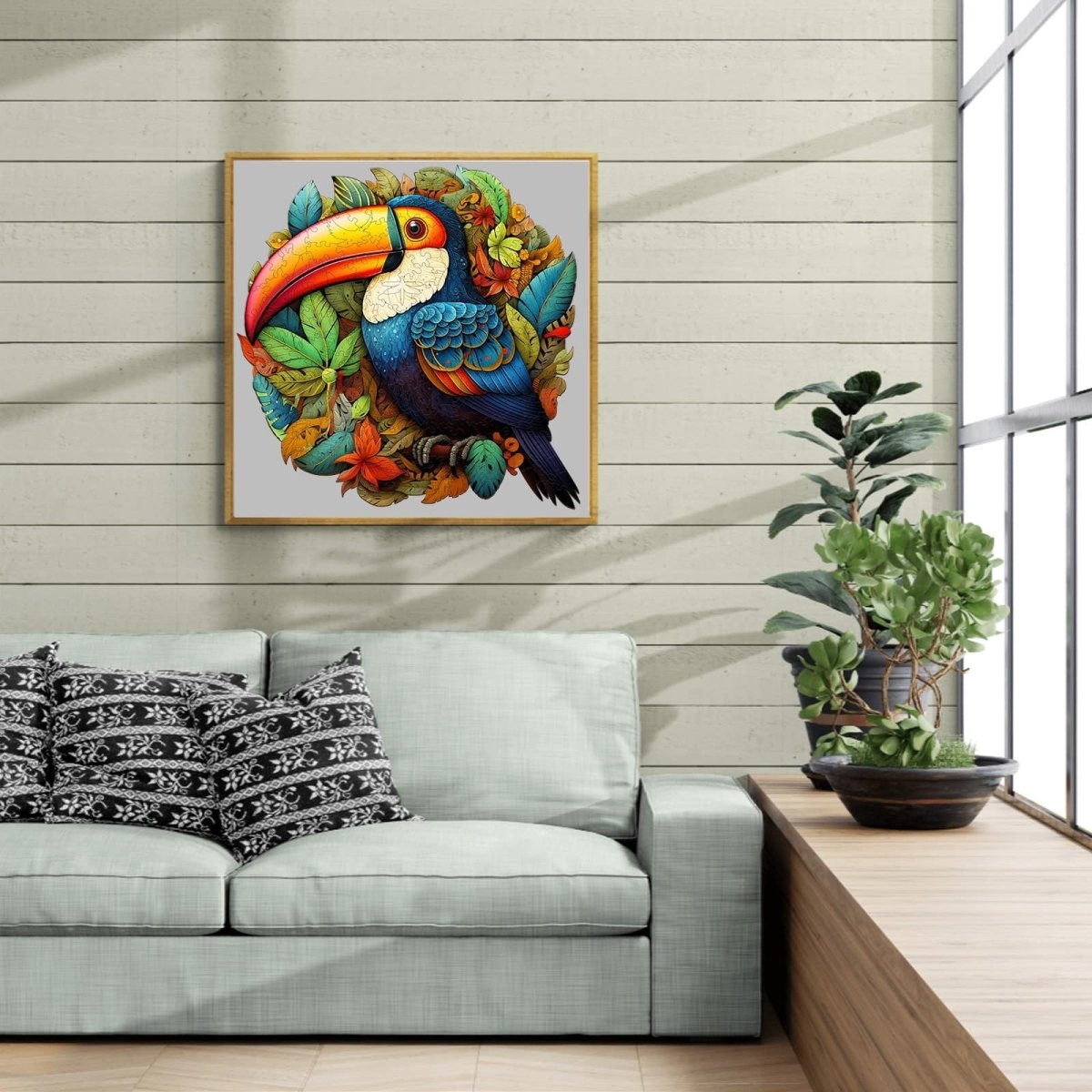 striking toucans Wooden Jigsaw Puzzle - KAAYEE Puzzle