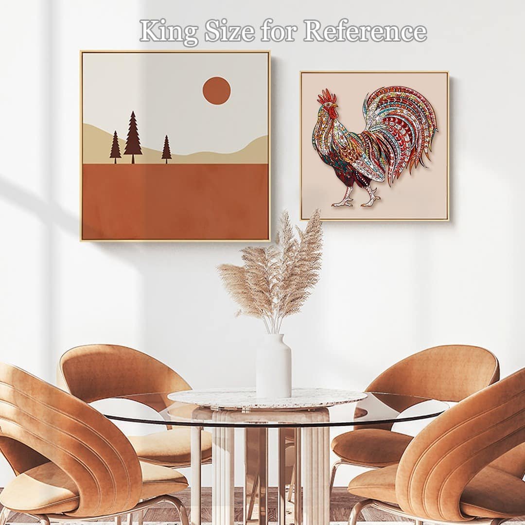 STRONG COCK RD Wooden Jigsaw Puzzle - KAAYEE Puzzle