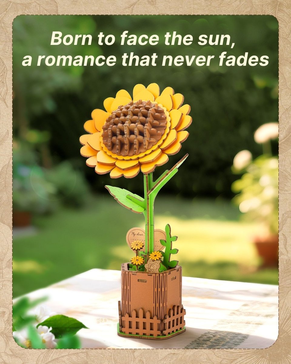 Sunflower DIY Wooden Flower - KAAYEE Puzzle