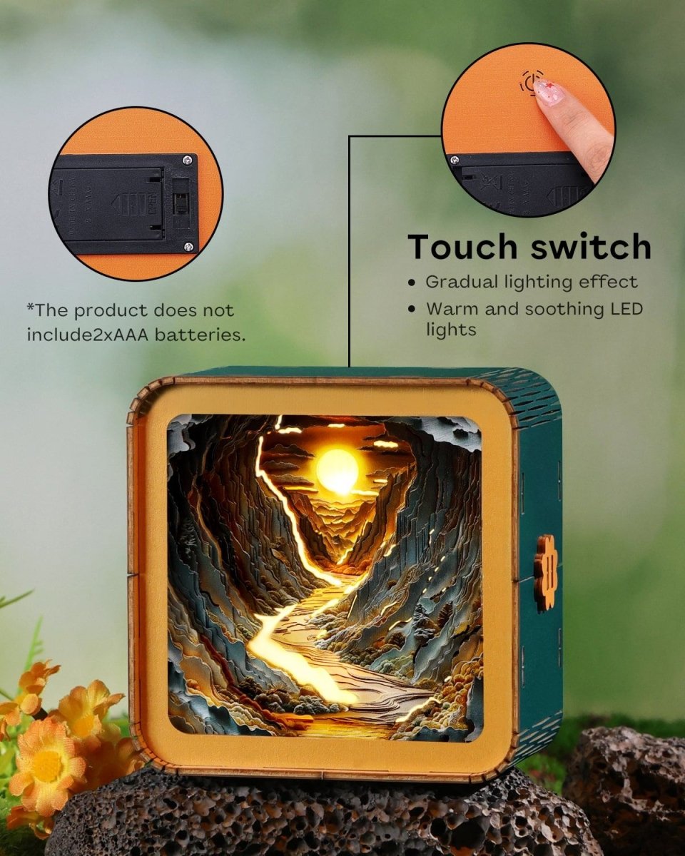 Sunlit mountains and rivers Night Light - KAAYEE Puzzle