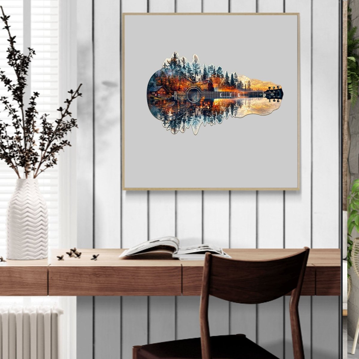 Sunset guitarWooden Jigsaw Puzzle - KAAYEE Puzzle