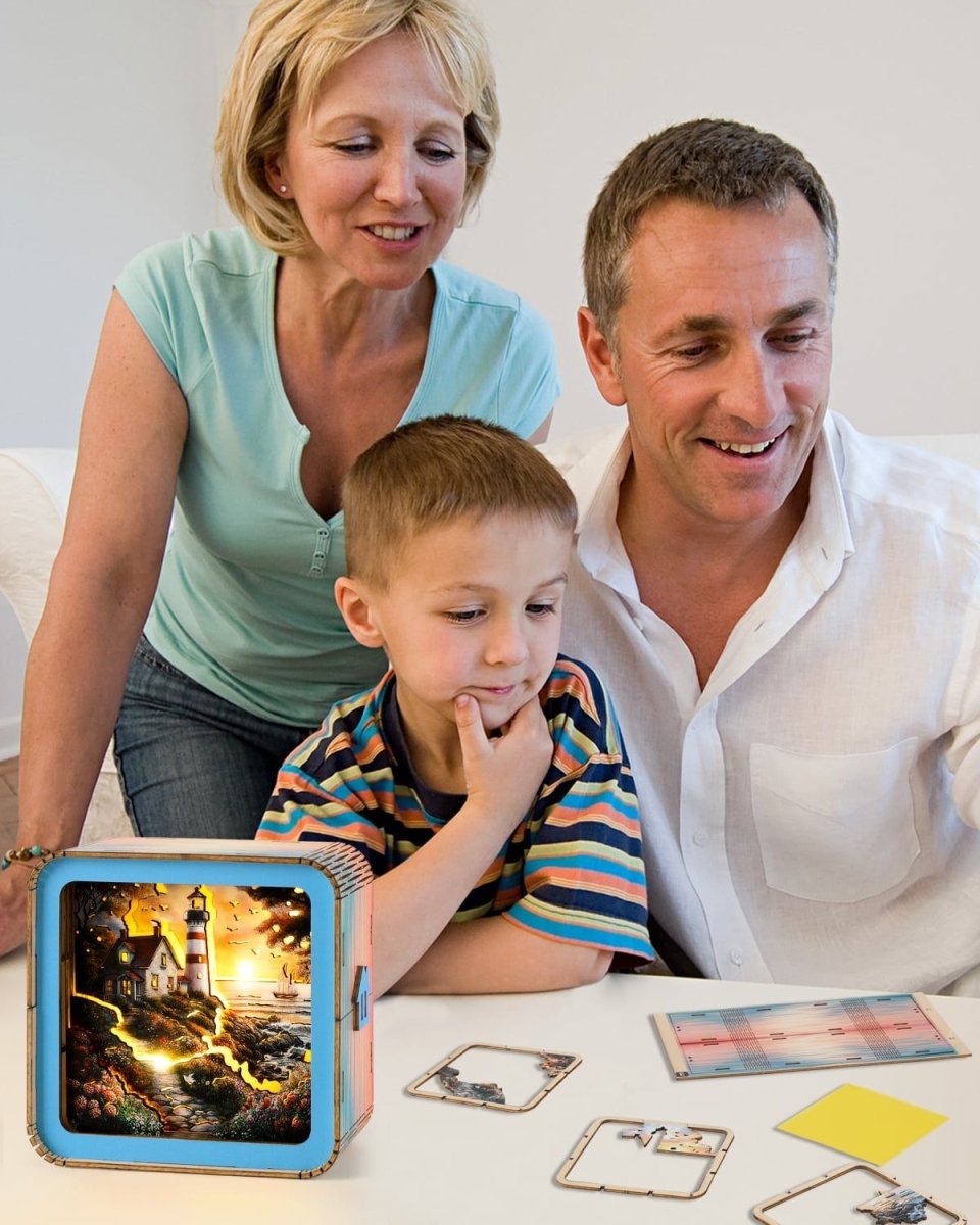 Sunset Lighthouse Night Light - KAAYEE Puzzle