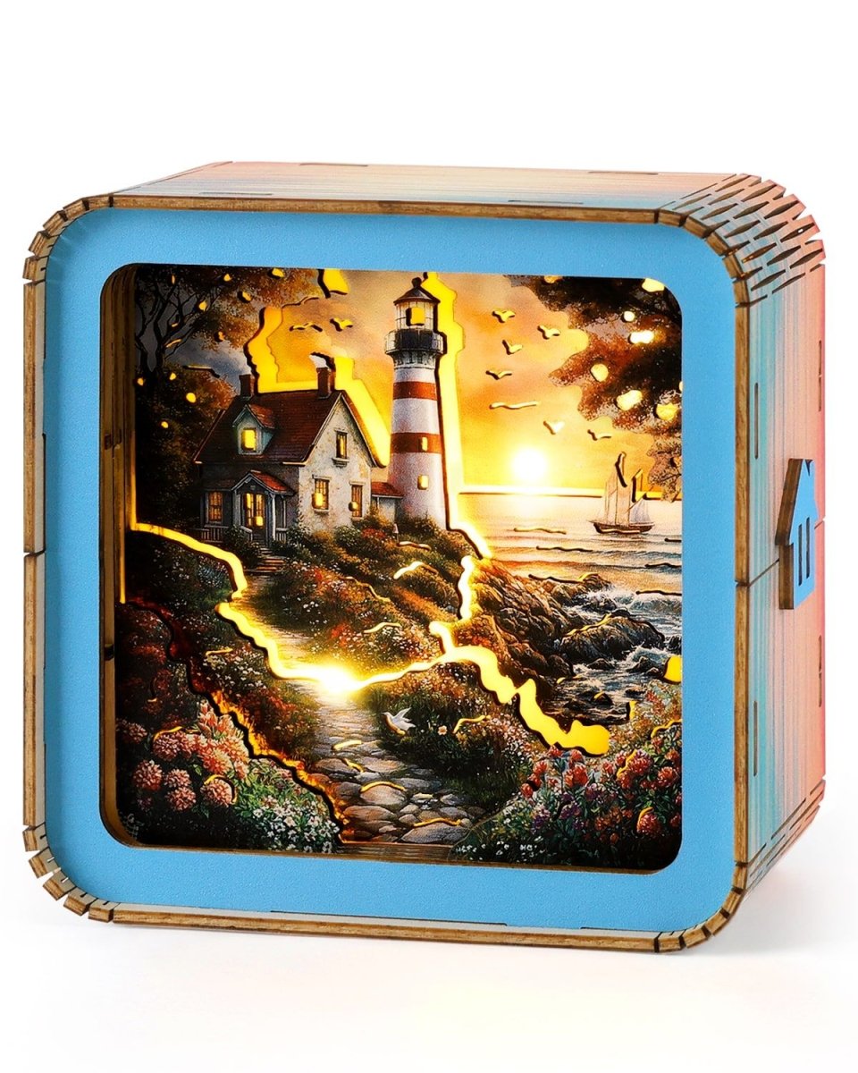 Sunset Lighthouse Night Light - KAAYEE Puzzle