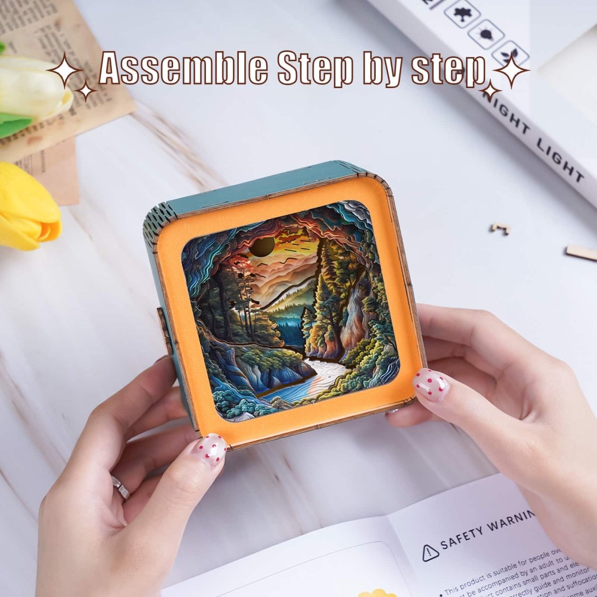 Sunset Wilderness Path Night Light - KAAYEE Puzzle