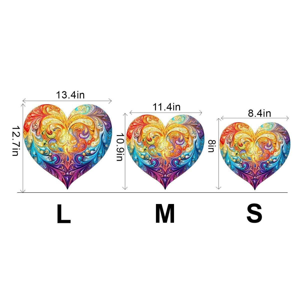 Sweet Heart Wooden Jigsaw Puzzle - KAAYEE Puzzle