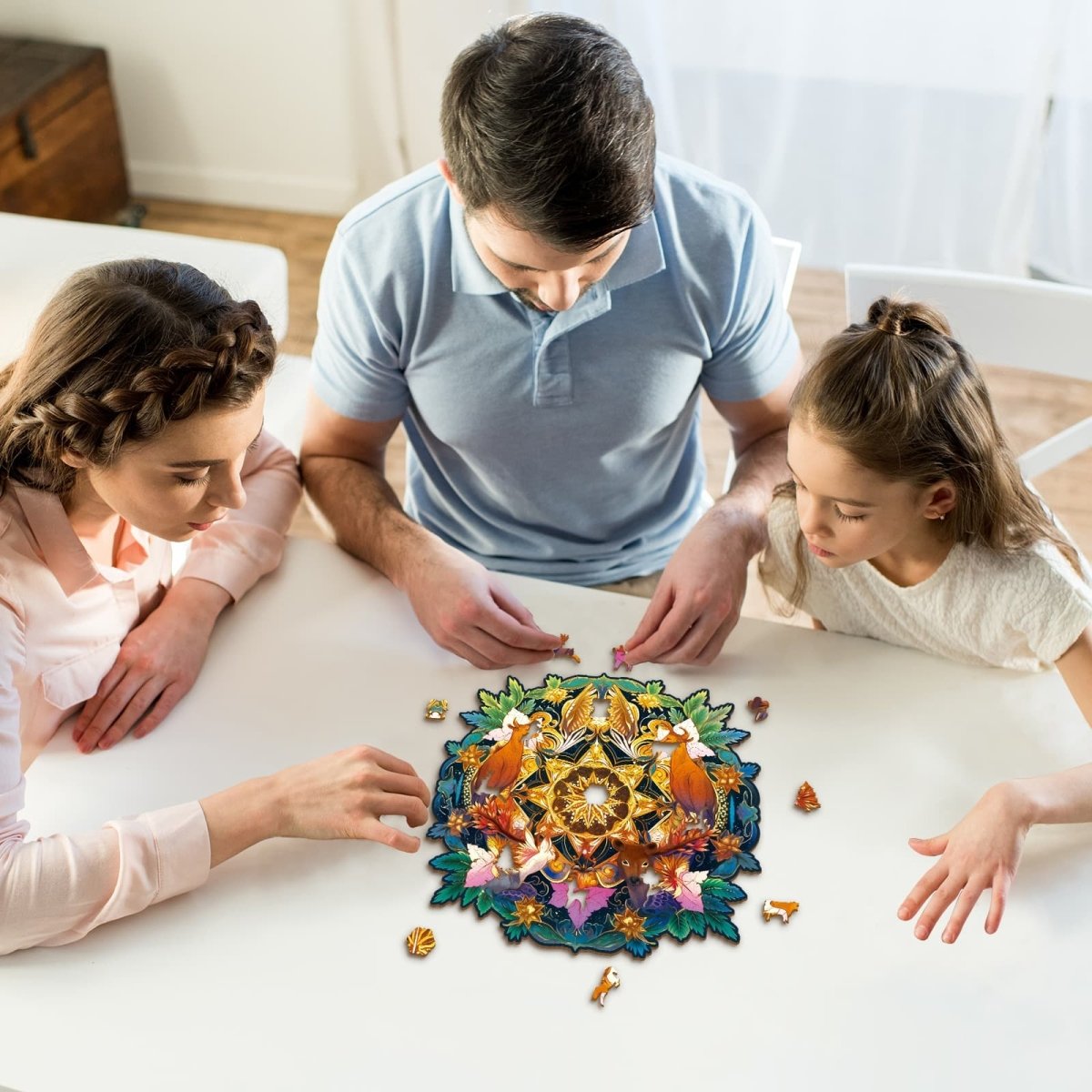 The Deer Family Wooden Jigsaw Puzzle - KAAYEE Puzzle