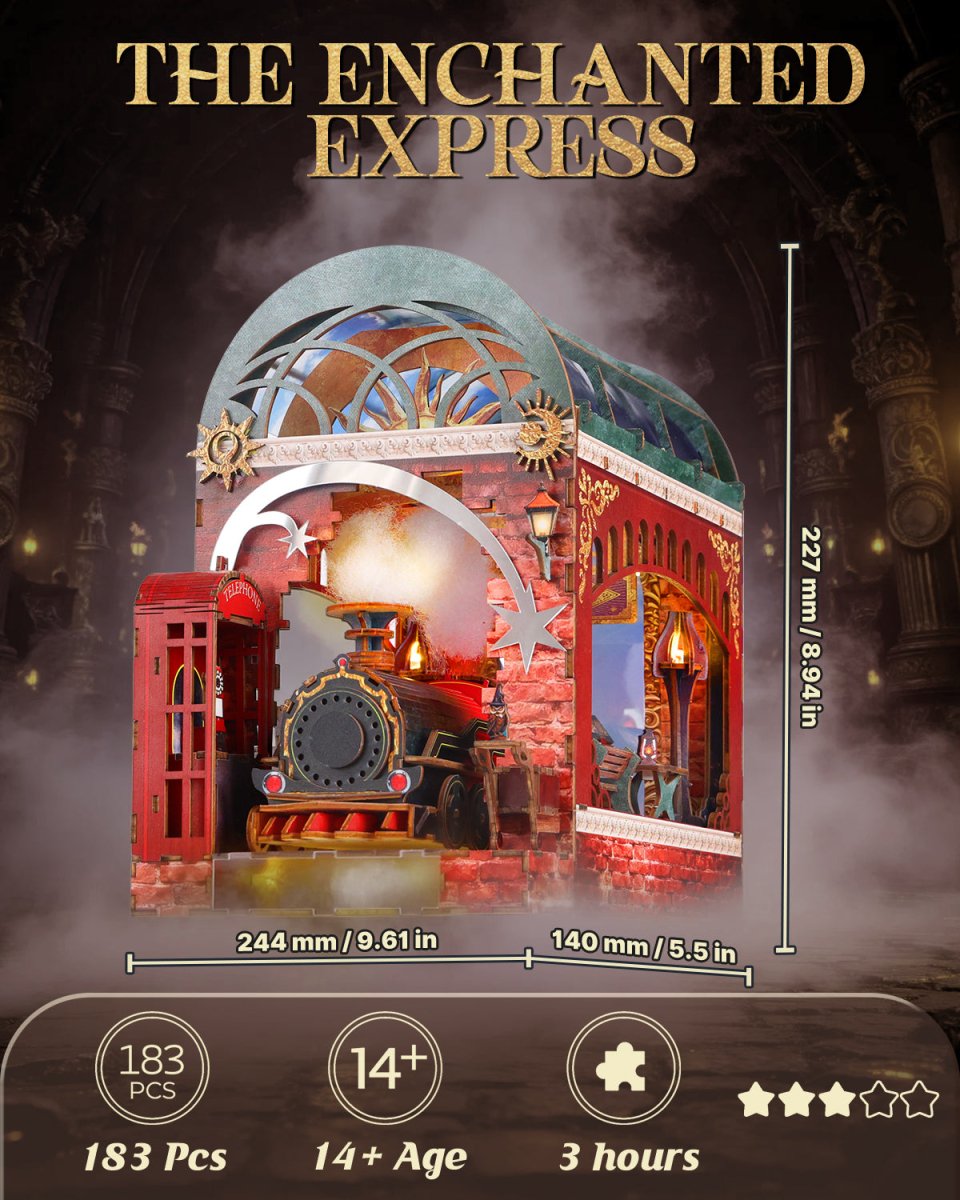 The Enchanted Express Book Nook Kit - KAAYEE Puzzle