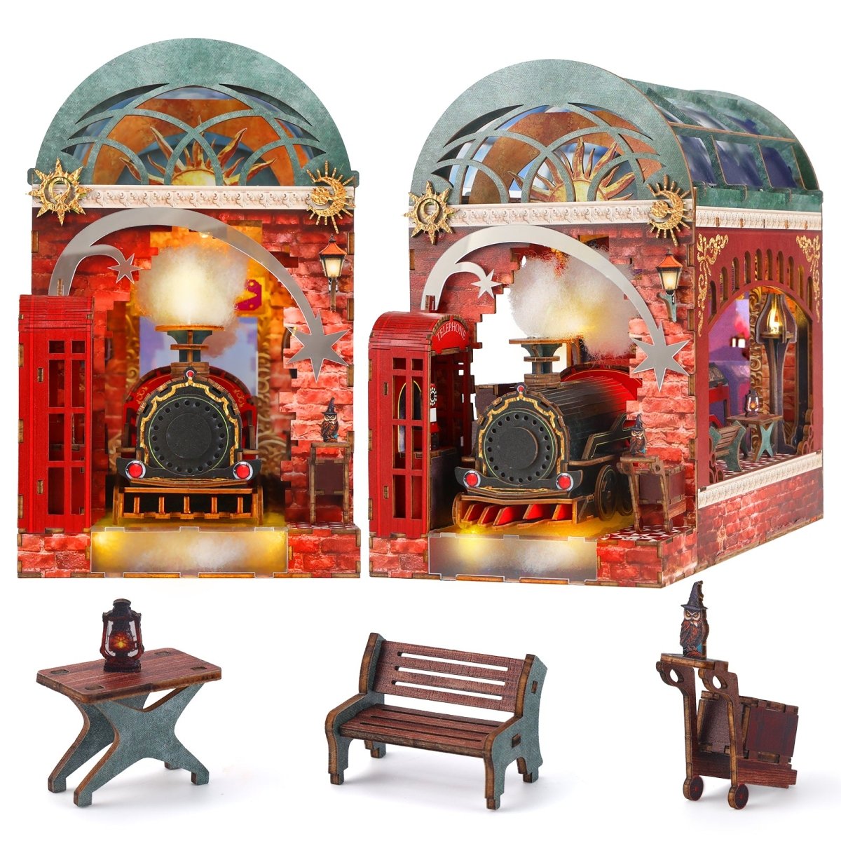 The Enchanted Express Book Nook Kit - KAAYEE Puzzle