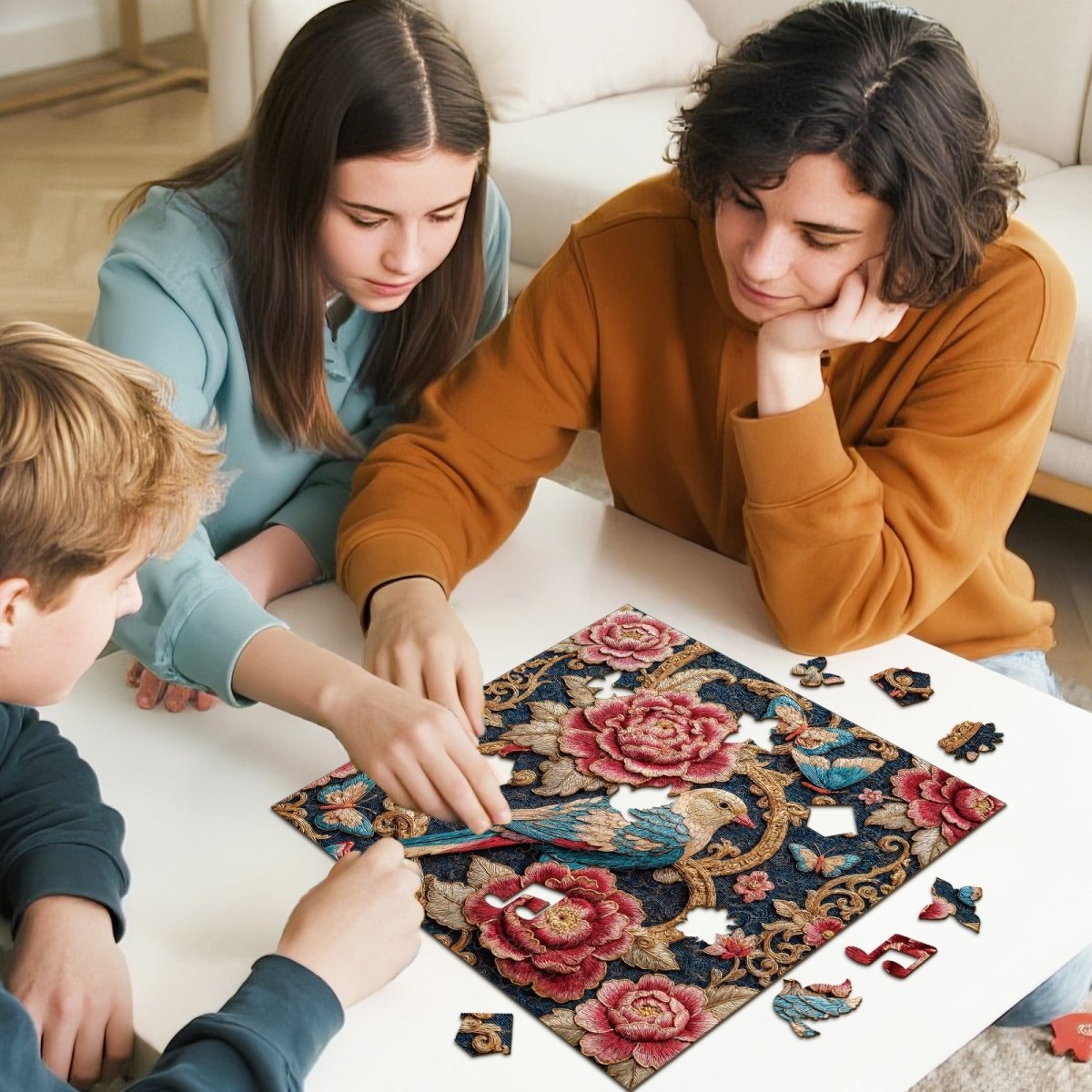 The Gilded Songbird Wooden Jigsaw Puzzle - KAAYEE Puzzle