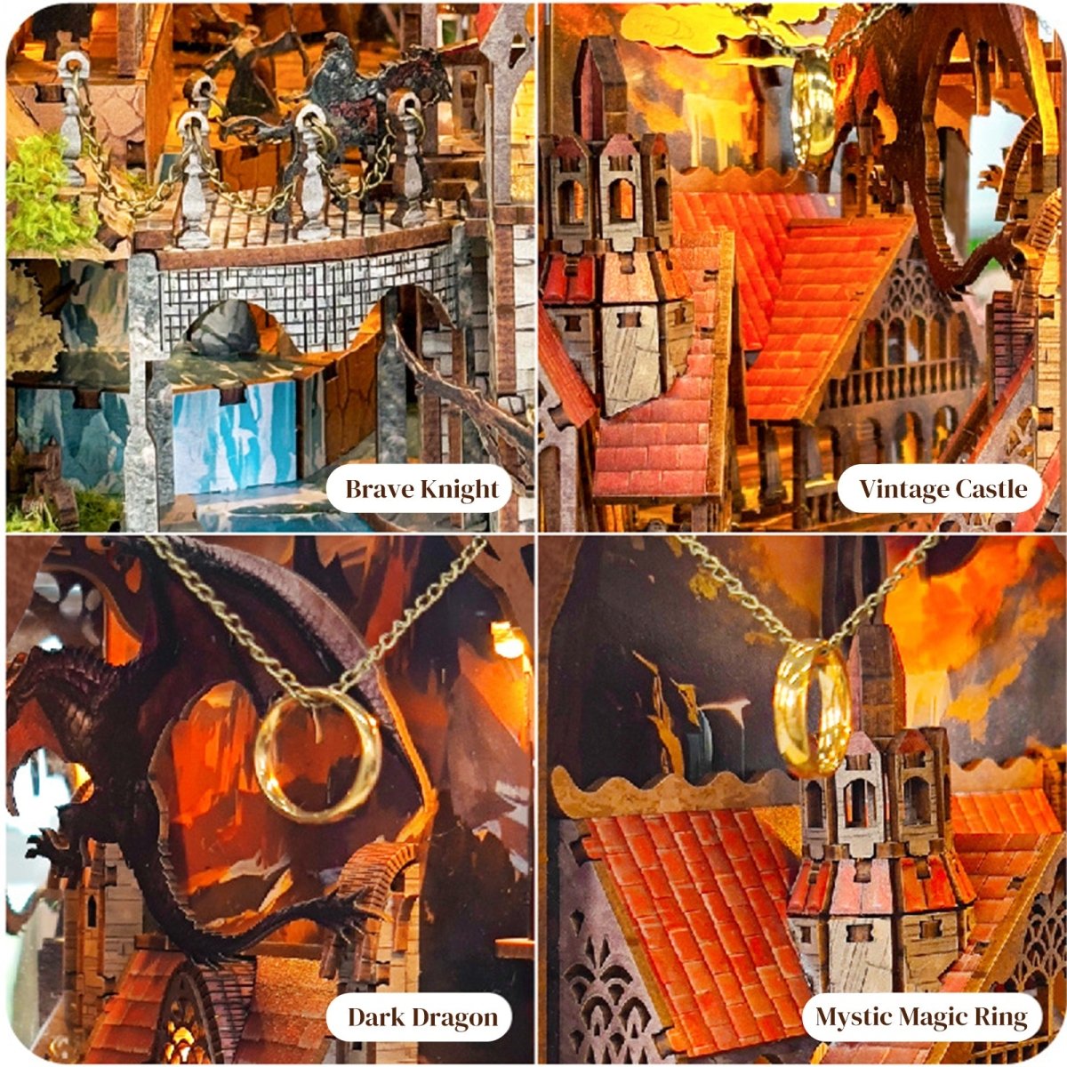 The Lord of the Rings Book Nook Kit - KAAYEE Puzzle