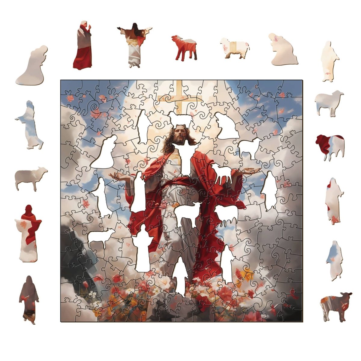 The Passion of Jesus (Heaven) Wooden Jigsaw Puzzle - KAAYEE Puzzle