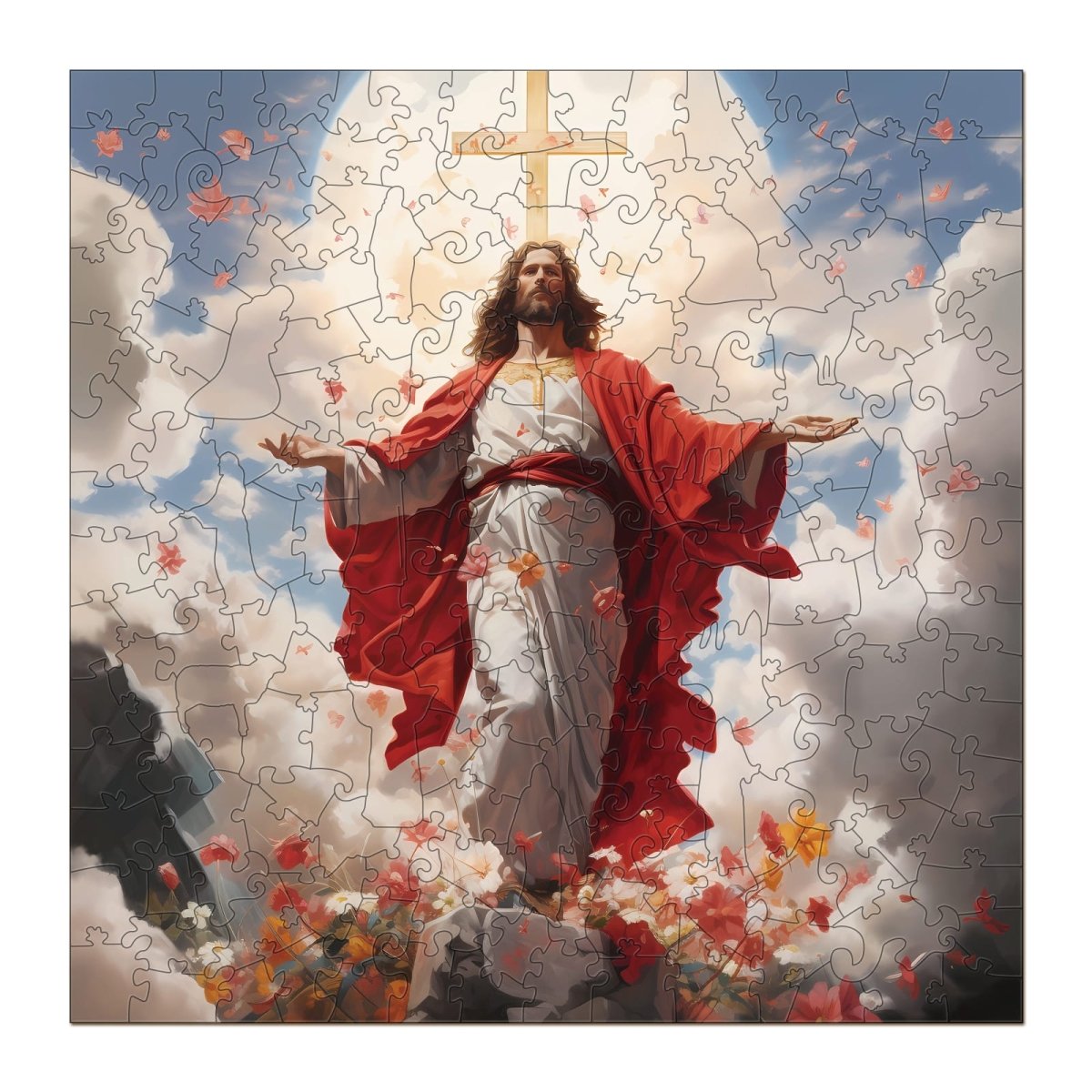 The Passion of Jesus (Heaven) Wooden Jigsaw Puzzle - KAAYEE Puzzle