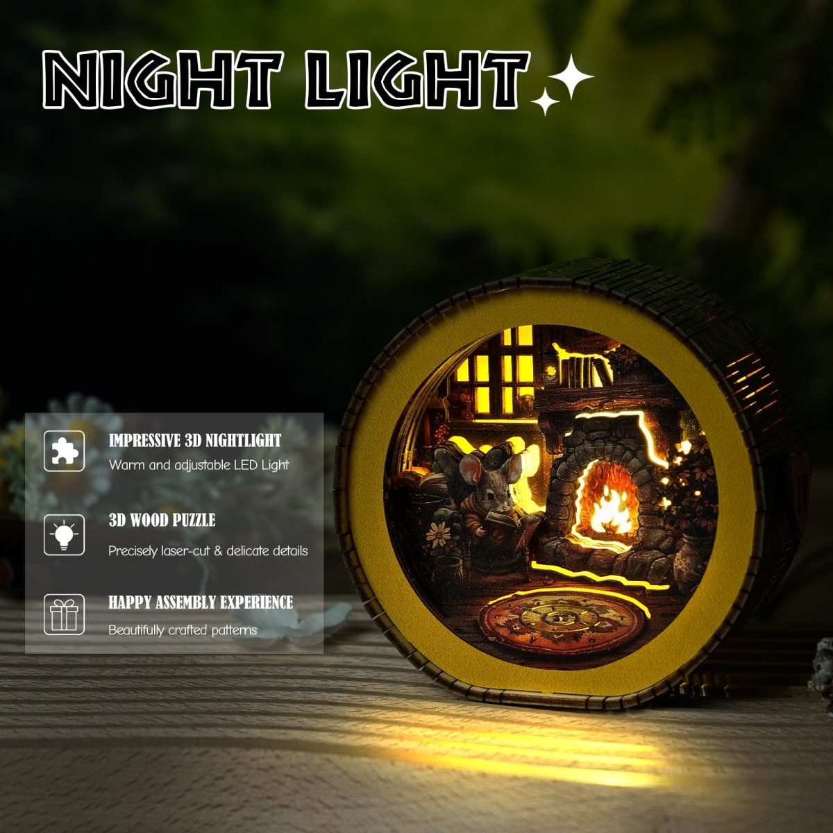 The Warmth in Winter Night Light - KAAYEE Puzzle