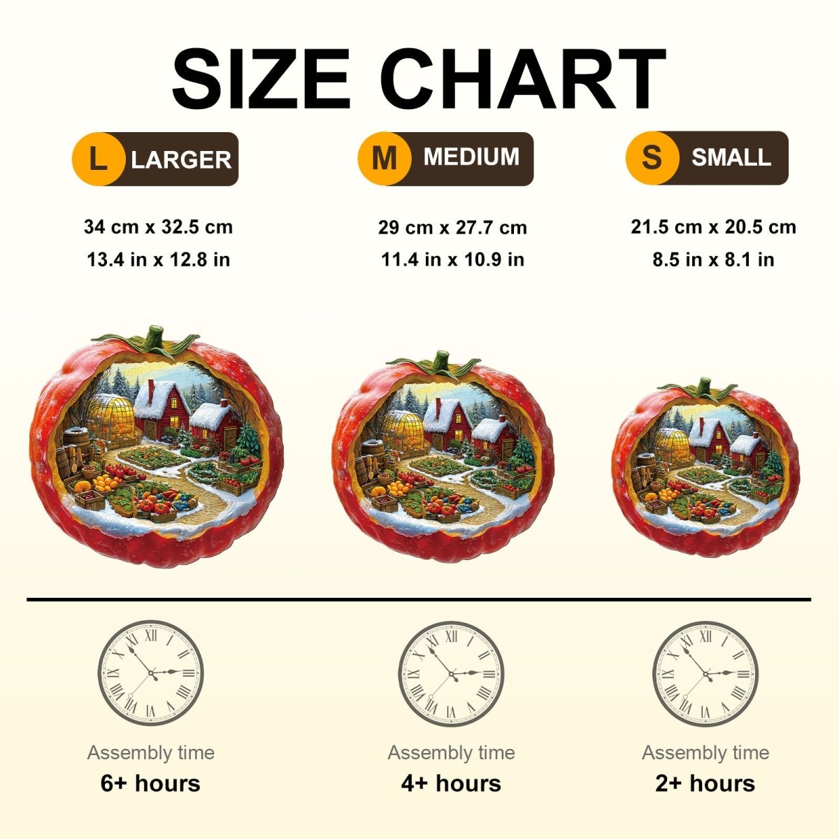 Tomato Winter Farm Wooden Jigsaw Puzzle - KAAYEE Puzzle